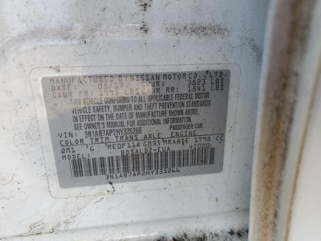 2017 NISSAN SENTRA S 3N1AB7AP2HY335266