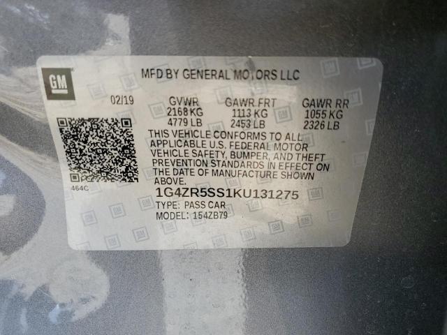 2019 BUICK LACROSSE E 1G4ZR5SS1KU131275