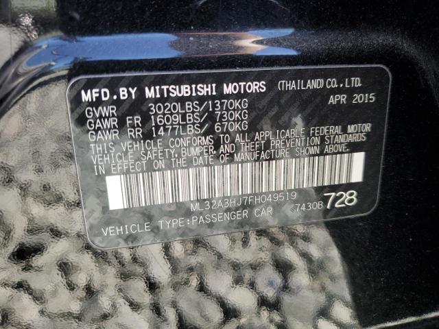 2015 MITSUBISHI MIRAGE DE - ML32A3HJ7FH049519