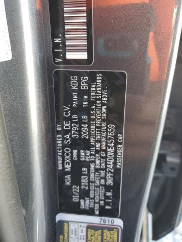3KPF24AD0NE457659 2022 KIA FORTE