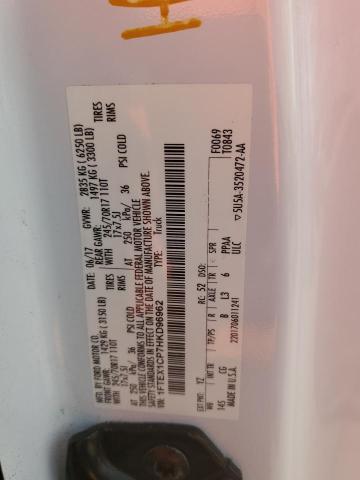 2017 FORD F150 SUPER - 1FTEX1CP7HKD96962