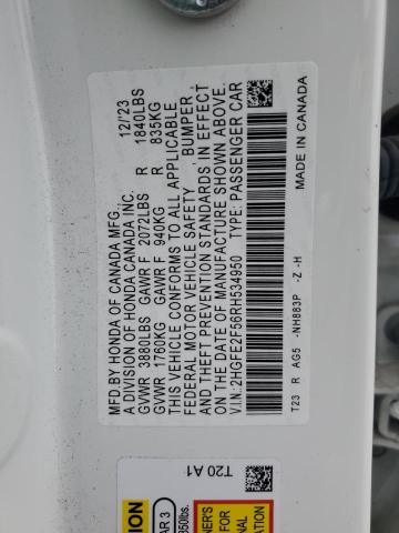 2024 HONDA CIVIC SPOR - 2HGFE2F56RH534950