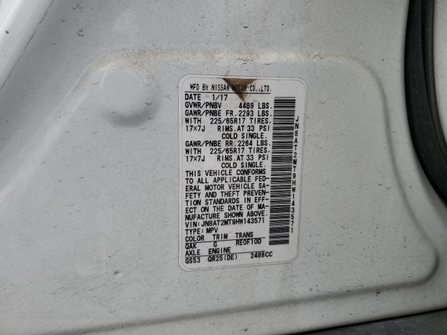 2017 NISSAN ROGUE S - JN8AT2MT9HW143571