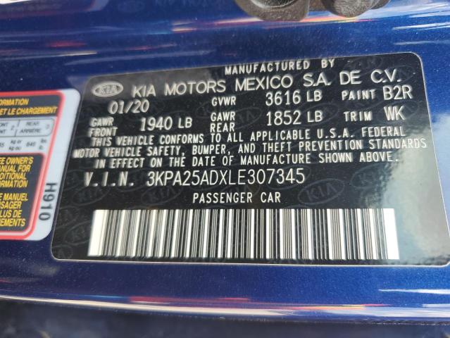 2020 KIA RIO LX 3KPA25ADXLE307345