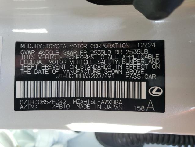 2025 LEXUS UX 300H BA JTHUCJDH6S2007491