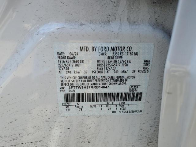 2024 FORD MAVERICK X - 3FTTW8H37RRB14647