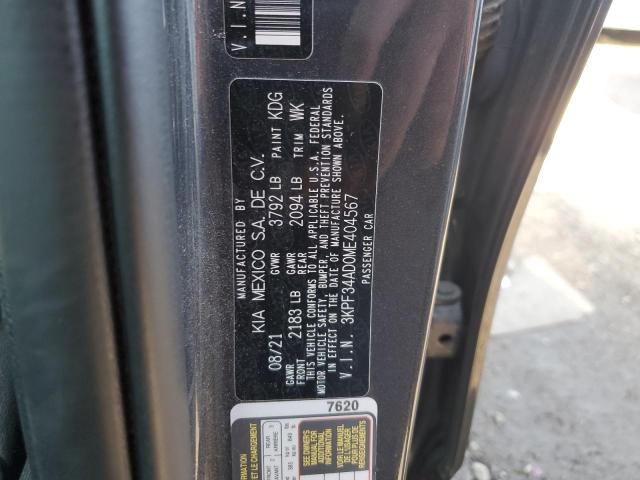 2021 KIA FORTE GT L - 3KPF34AD0ME404567