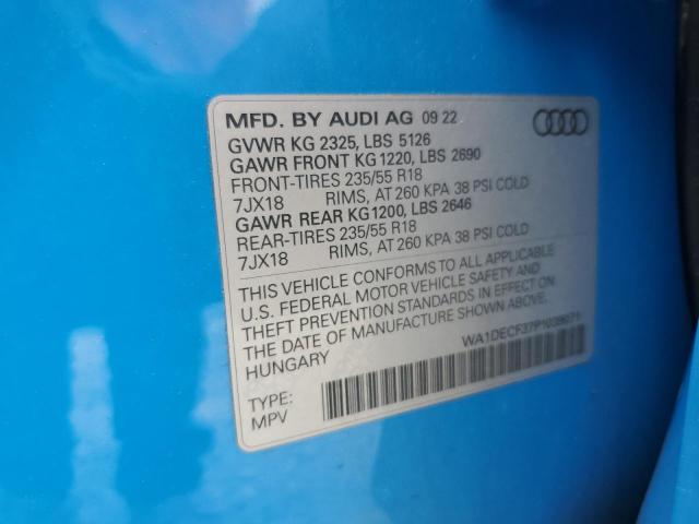 2023 AUDI Q3 PREMIUM - WA1DECF37P1038071