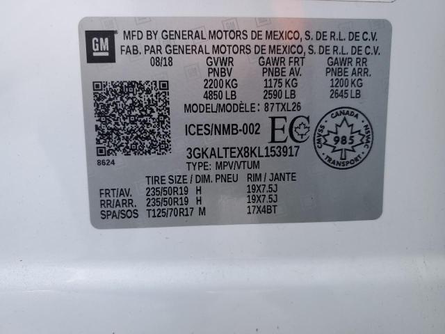 2019 GMC TERRAIN SL 3GKALTEX8KL153917