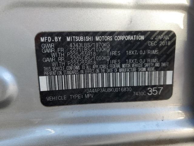2019 MITSUBISHI OUTLANDER - JA4AP3AU8KU016830