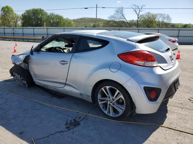 HYUNDAI VELOSTER T 2014 silver  gas KMHTC6AE9EU182472 photo #3