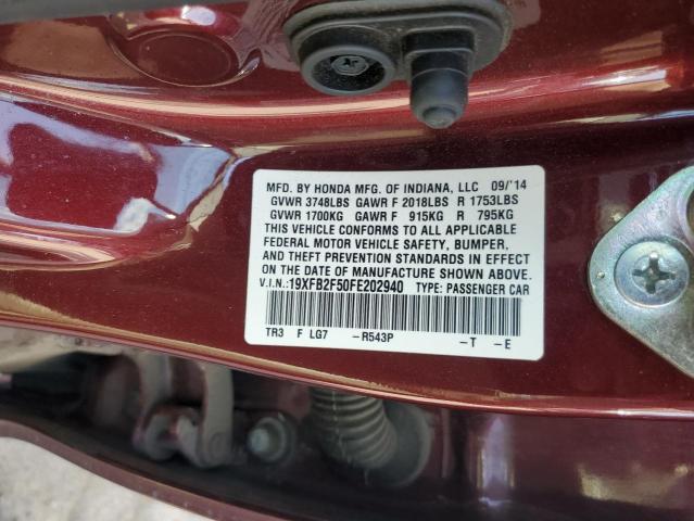 2015 HONDA CIVIC LX - 19XFB2F50FE202940