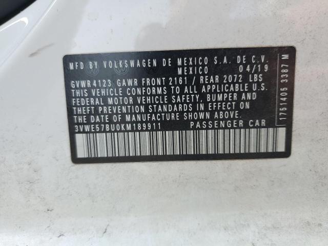 2019 VOLKSWAGEN JETTA SEL - 3VWE57BU0KM189911