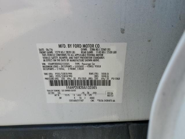 2016 FORD TAURUS SEL - 1FAHP2E82GG133505