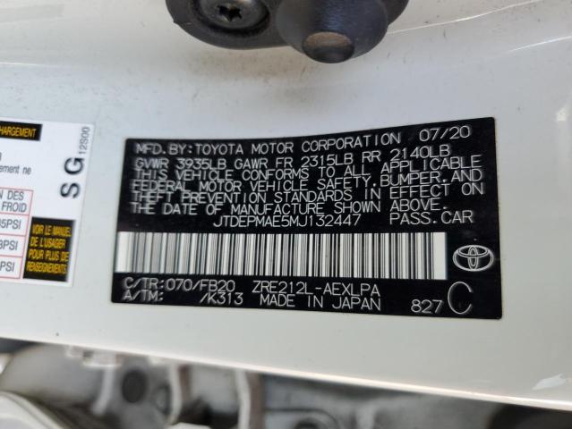 2021 TOYOTA COROLLA LE - JTDEPMAE5MJ132447