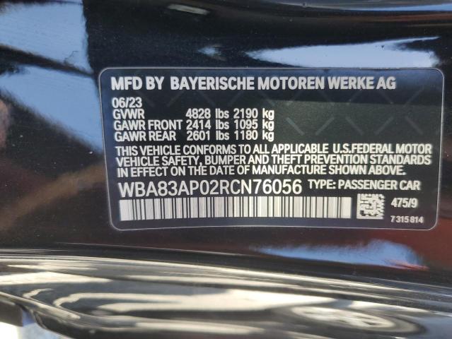 2024 BMW M440I WBA83AP02RCN76056