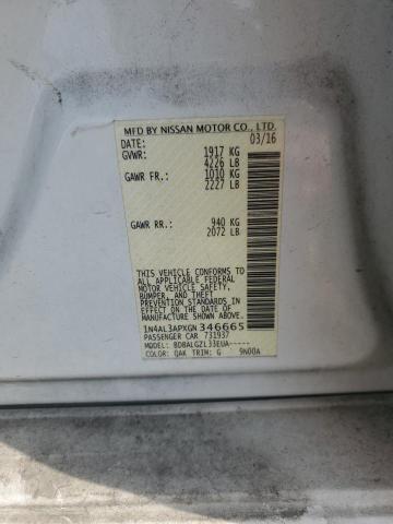 2016 NISSAN ALTIMA 2.5 - 1N4AL3APXGN346665