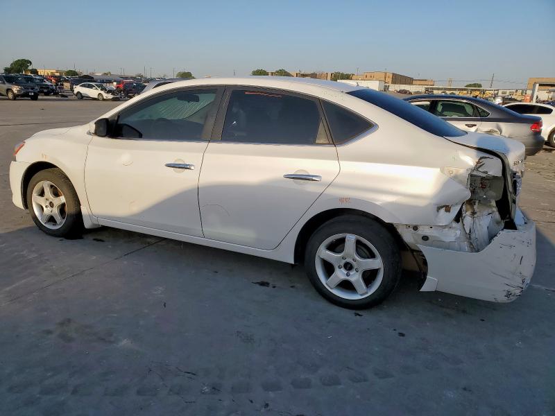 NISSAN SENTRA S 2015 white  gas 3N1AB7AP0FL680693 photo #3