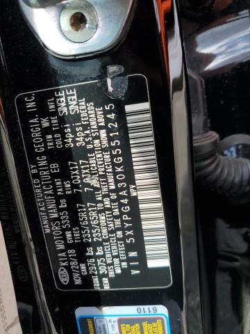 2019 KIA SORENTO L - 5XYPG4A30KG551245