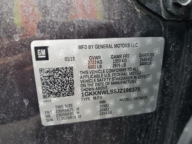 2018 GMC ACADIA SLT - 1GKKNWLS5JZ198375