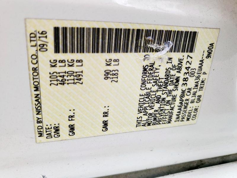 2017 NISSAN MAXIMA 3.5 - 1N4AA6AP8HC383427