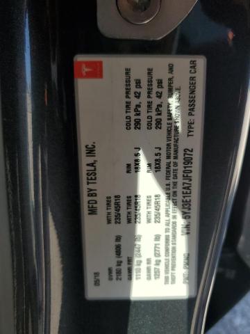 2018 TESLA MODEL 3 - 5YJ3E1EA7JF019072