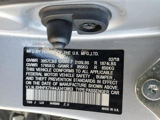 2018 HONDA CIVIC SPOR - SHHFK7H44JU413853