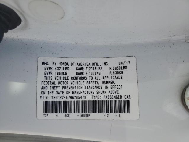 2017 HONDA ACCORD SPO - 1HGCR2F57HA285479