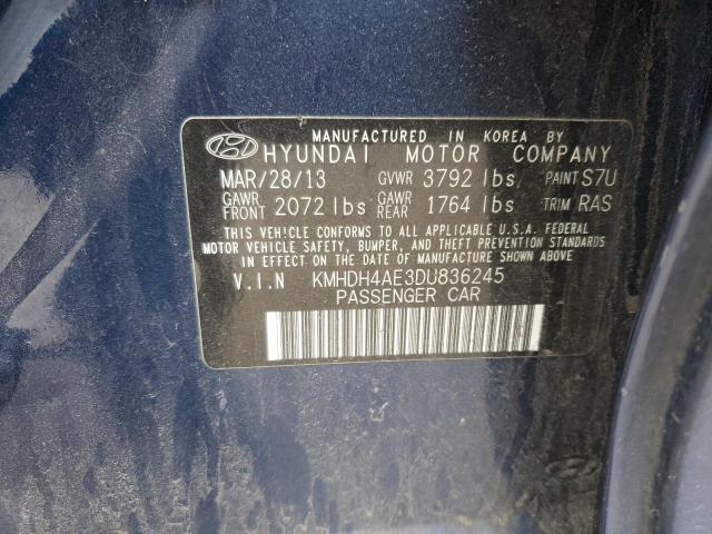 2013 HYUNDAI ELANTRA GL - KMHDH4AE3DU836245