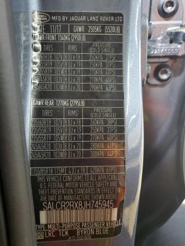 2018 LAND ROVER DISCOVERY - SALCR2RX8JH745945