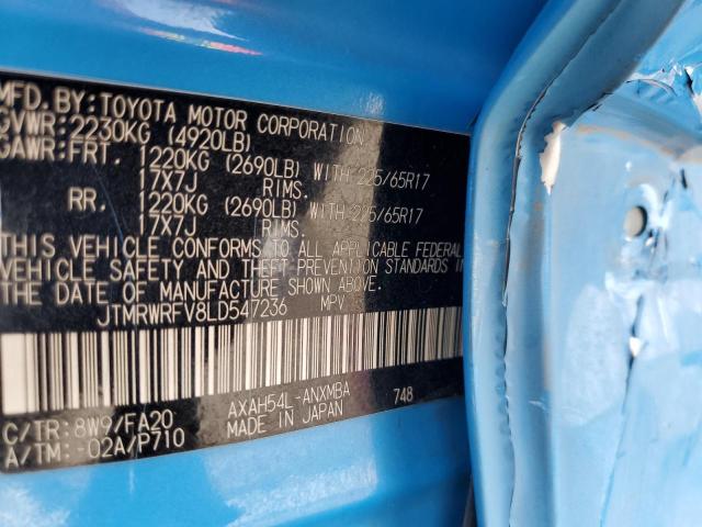 2020 TOYOTA RAV4 XLE - JTMRWRFV8LD547236