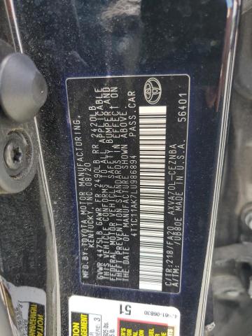 2020 TOYOTA CAMRY LE - 4T1C11AK7LU986894