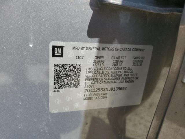 2018 CHEVROLET IMPALA PRE - 2G1125S3XJ9135697