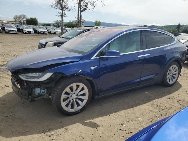 TESLA MODEL X 2016 blue 4dr spor electric 5YJXCBE25GF002639 photo #1