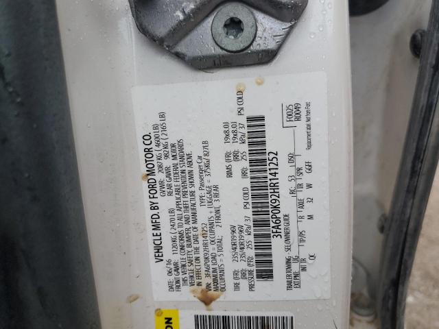 2017 FORD FUSION TIT - 3FA6P0K92HR141252