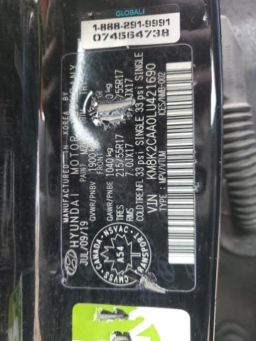 2020 HYUNDAI KONA SEL - KM8K2CAA0LU421690