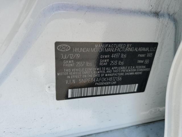 2019 HYUNDAI SONATA LIM - 5NPE34AF0KH812136