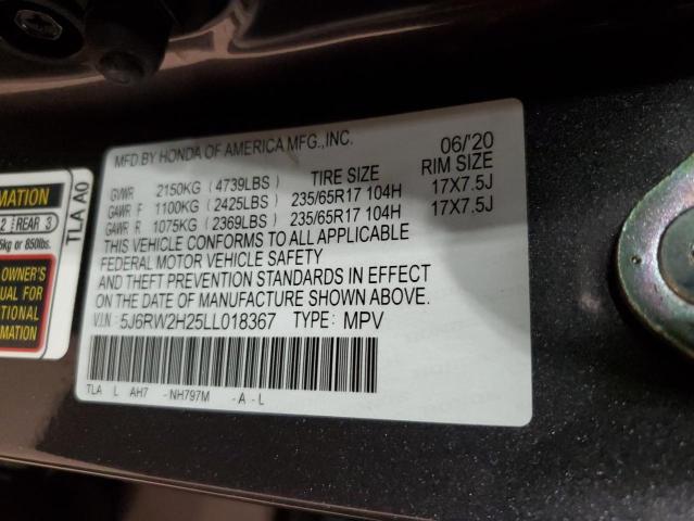 2020 HONDA CR-V LX - 5J6RW2H25LL018367