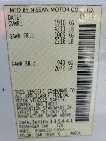 2015 NISSAN ALTIMA 2.5 - 1N4AL3AP1FN335441