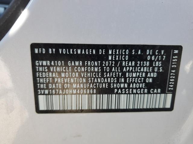 2017 VOLKSWAGEN JETTA S - 3VW167AJ0HM406868