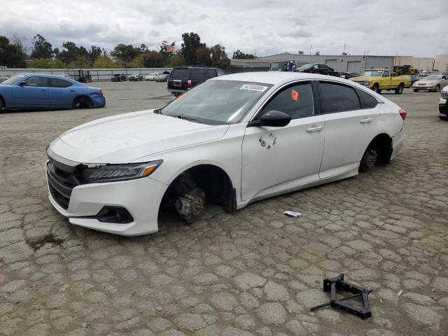 HONDA ACCORD SPO 2022 white  gas 1HGCV1F36NA033156 photo #1
