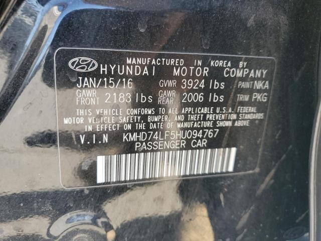 2017 HYUNDAI ELANTRA SE - KMHD74LF5HU094767