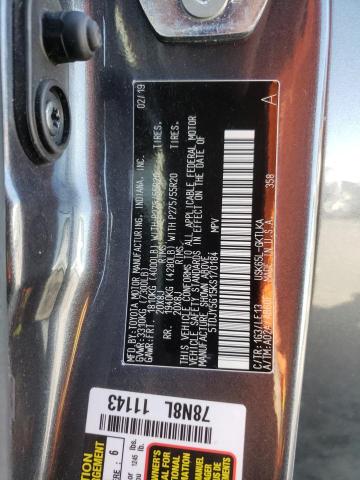 2019 TOYOTA SEQUOIA LI 5TDJY5G15KS170184