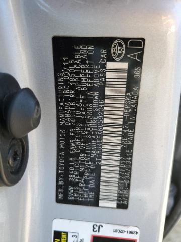 2011 TOYOTA COROLLA BA - 2T1BU4EEXBC592346