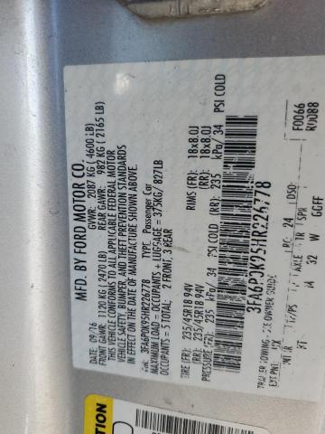 2017 FORD FUSION TIT - 3FA6P0K95HR226778