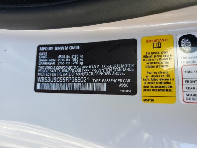 2015 BMW M4 - WBS3U9C55FP968021