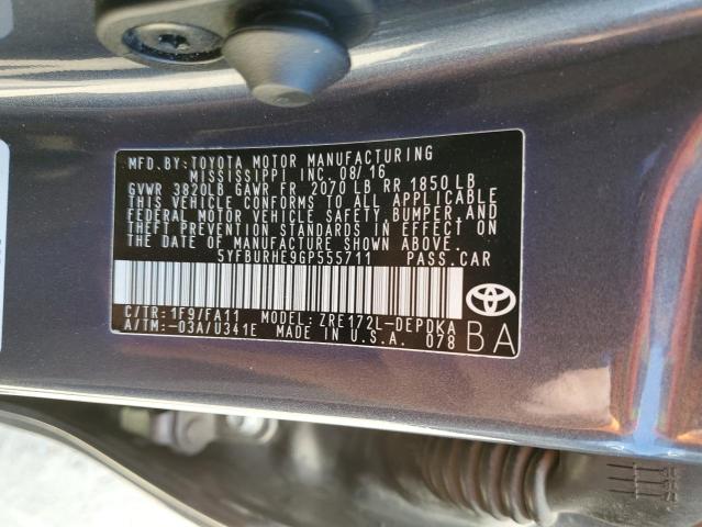 2016 TOYOTA COROLLA L - 5YFBURHE9GP555711