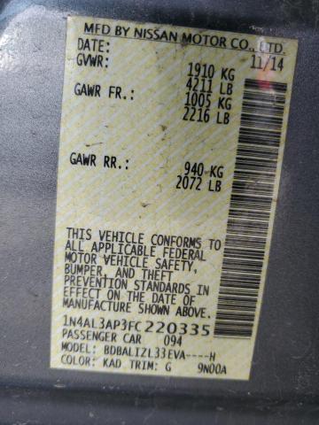 2015 NISSAN ALTIMA 2.5 - 1N4AL3AP3FC220335