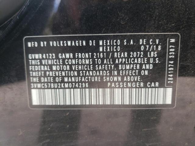 2019 VOLKSWAGEN JETTA S - 3VWC57BU2KM074296