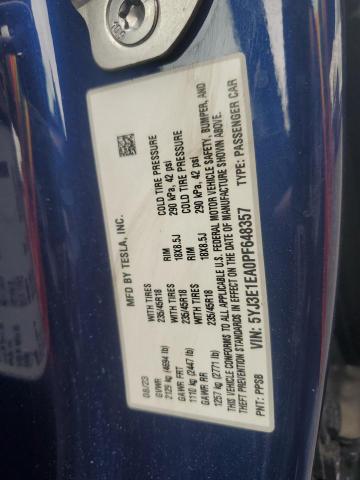 2023 TESLA MODEL 3 - 5YJ3E1EA0PF648357